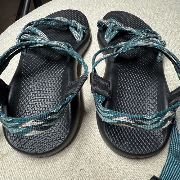Chaco Women's Sandals in Black and Teal - Picture 7 of 8